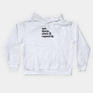 Eat Sleep Xbox Repeat Kids Hoodie